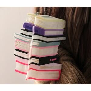 Book stack hair clip